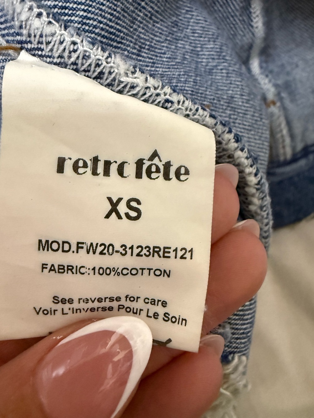 RETROFĂTE NEW Distressed Designer Vintage Denim Set Jean Jacket and Pants - Picture 15 of 15
